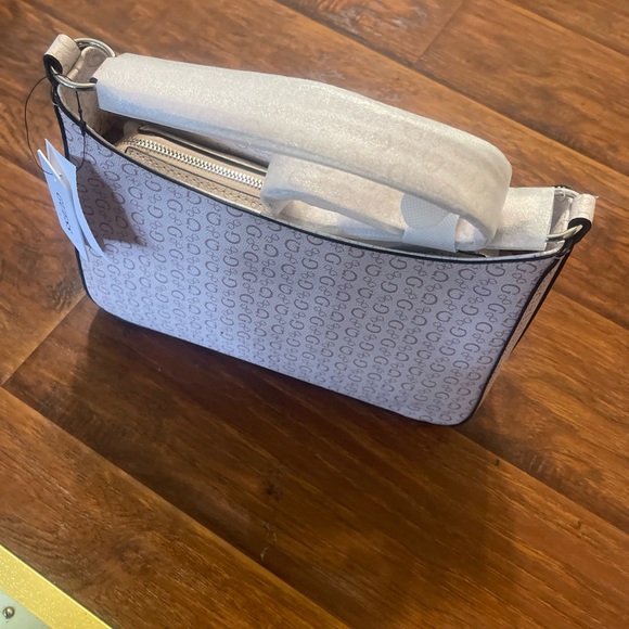 Guess Women's Alexie Handbag Top-Zip Shoulder Bag. Pale Rose - Picture 4 of 5